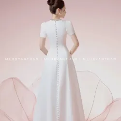 Váy cưới Meo store, size M, đơn giản, sang trọng  1010001