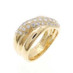 Nhẫn kim cương 750YG 0.50CT - Hàng hiệu Authentic