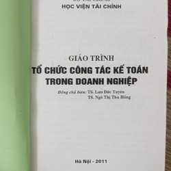 Giáo trình Tổ chức công tác kế toán trong doanh nghiệp 144383