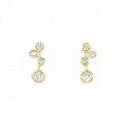 K18YG Bông tai kim cương 0.84CT - Hàng hiệu Chính hãng