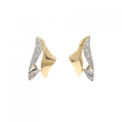 K18YG/PT Bông tai kim cương 0.06CT - Hàng hiệu Chính hãng