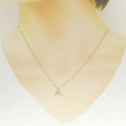 K18YG Chữ cái A Dây chuyền kim cương - Hàng hiệu Chính hãng 858050