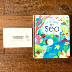 Sách ngoại văn Peep Inside The Sea - M.ấ.t Flap trang 1,3, miếng lật cũ, Used
