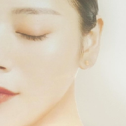 K18YG Đá mặt trăng Bông tai - Hàng hiệu Chính hãng 866028