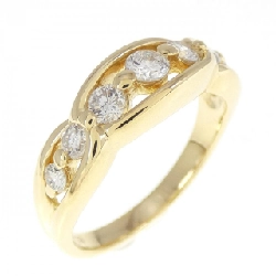 Nhẫn kim cương K18YG 0.52CT