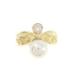 Nhẫn ngọc trai Akoya K18YG 7.2mm 669803