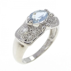 Nhẫn aquamarine PT900 0.65CT