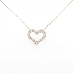 K18PG Dây chuyền trái tim kim cương 1.00CT - Hàng hiệu chính hãng