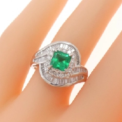 Nhẫn Emerald PT900 0.80CT - Hàng hiệu Chính hãng 851926