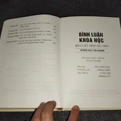 BÌNH LUẬN KHOA HỌC BỘ LUẬT HÌNH SỰ 1999 (PHẦN CÁC TỘI PHẠM) 993078