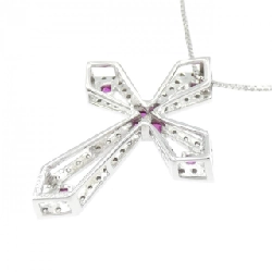 K18WG Dây chuyền Ruby 0.42CT - Hàng hiệu Chính hãng 856485