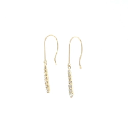 K18YG Bông tai kim cương 0.30CT - Hàng hiệu Chính hãng 866720