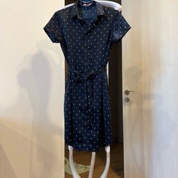 Váy sơ mi Real clothes xanh dương đậm còn mới 175599