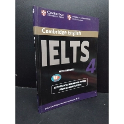 Cambridge English IELTS examination papers with answers 4 mới 80% bẩn bìa, ố nhẹ, lỗi trang, có chữ viết HCM1209 Cambridge Esol HỌC NGOẠI NGỮ