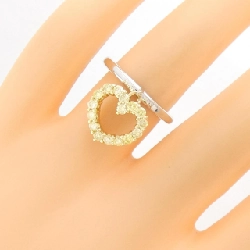 Nhẫn kim cương hình trái tim K18WG/K18YG 0.58CT 670348