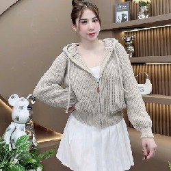 Áo Khoác Len Nón Quảng Châu 