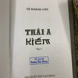 Thái a kiếm - từ khánh vân. Bộ 5 tập. 4a3 538047