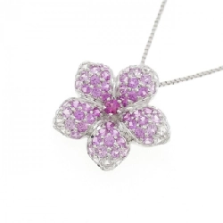 K18WG Hoa Hồng Ruby Dây Chuyền - Hàng hiệu Chính hãng 863154