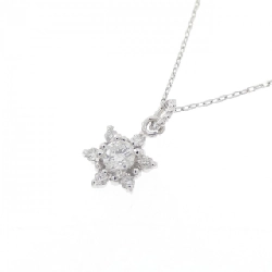 K18WG Ngôi sao Kim cương Dây chuyền 0.15CT - Hàng hiệu Chính hãng 858978