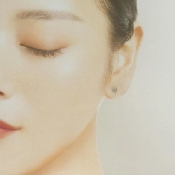 K18YG Đá mặt trăng Bông tai - Hàng hiệu Chính hãng 868588