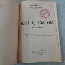 NGHIỆP VỤ NGÂN HÀNG - NGUYỄN VĂN TUYỀN 762515