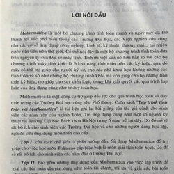 LẬP TRÌNH TÍNH TOÁN MATHEMATICA 4.0 TẬP 1 498234