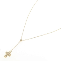 K18YG Dây chuyền kim cương hình chữ thập 0.15CT - Hàng hiệu Chính hãng 859360