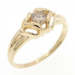 Nhẫn kim cương K18YG 0.20CT - Hàng hiệu Chính hãng