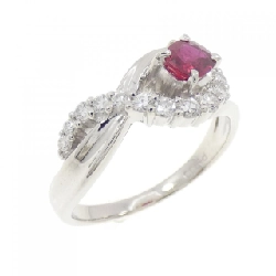 Nhẫn Ruby PT900 0.40CT - Hàng hiệu Chính hãng