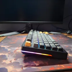 Bàn phím cơ DareU EK75 Pro triple mode black golden Fullbox 713311