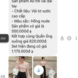 thanh lý áo trễ vai Kate by Linhnguyen hồng nude sz M 145402