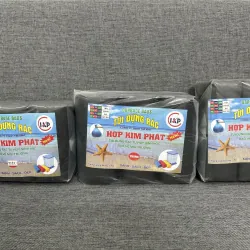 Túi rác đen tự hủy dày dai nặng đúng 1kg / 1 bịch 3 cuộn 933938