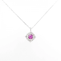 Dây chuyền ruby PT950/PT900 0.17CT - Hàng hiệu Chính hãng