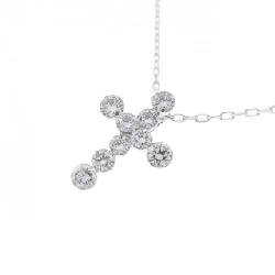 K18WG Dây chuyền kim cương chéo 0.40CT - Hàng hiệu chính hãng 861183