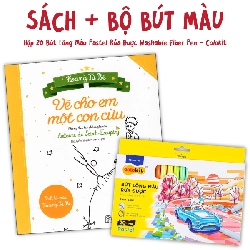 Combo Sách Tô Màu Hoàng Tử Bé + Hộp 20 Bút Lông Màu Pastel Rửa Được Washable Fiber Pen - Colokit SWM-C008 - Antoine de Saint-Exupéry