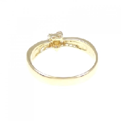 Nhẫn kim cương hoa K18YG 0.15CT 670814