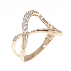 Nhẫn kim cương hình trái tim K18PG 0.17CT