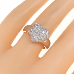 Nhẫn kim cương pavé hình trái tim PT900 0.70CT 669833