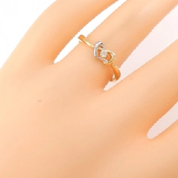 Nhẫn kim cương K18YG/PT900 0.03CT 672864