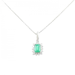 Dây chuyền ngọc lục bảo PT900/PT850 0.52CT - Hàng hiệu Authentic