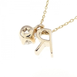 K10YG Chữ cái R Dây chuyền Cubic - Hàng hiệu Chính hãng 860544