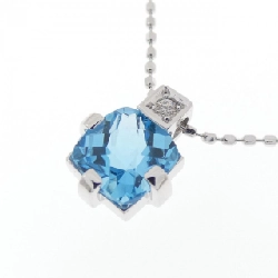 K18WG Blue Topaz Necklace - Hàng hiệu Authentic 860549