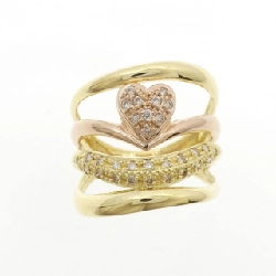 Nhẫn kim cương hình trái tim K18YG/K18PG 0.25CT - Hàng hiệu chính hãng 852212