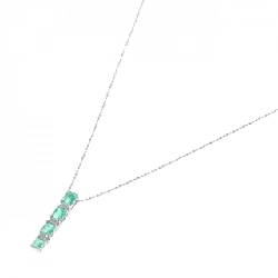 K18WG Emerald Necklace 0.93CT - Hàng hiệu Authentic 856801