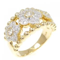 Nhẫn kim cương hoa K18YG/K18WG 0.56CT