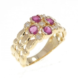 Nhẫn Ruby K18YG 0.53CT