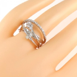 Nhẫn kim cương K18WG 0.33CT 668326