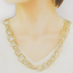 Nhà thiết kế Gianmaria Buccellati 750YG/750WG Dây chuyền - Hàng hiệu Authentic 843750