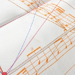 Hàng hiệu Authentic Hermès LA MUSIQUE DES SPHERES Khăn quàng 772349