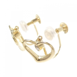 K18YG Bông tai kim cương hình trái tim - Hàng hiệu Chính hãng 869560